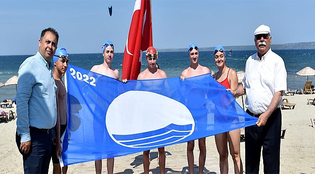 Çanakkale plajlarında 'Mavi Bayrak' dalgalanıyor